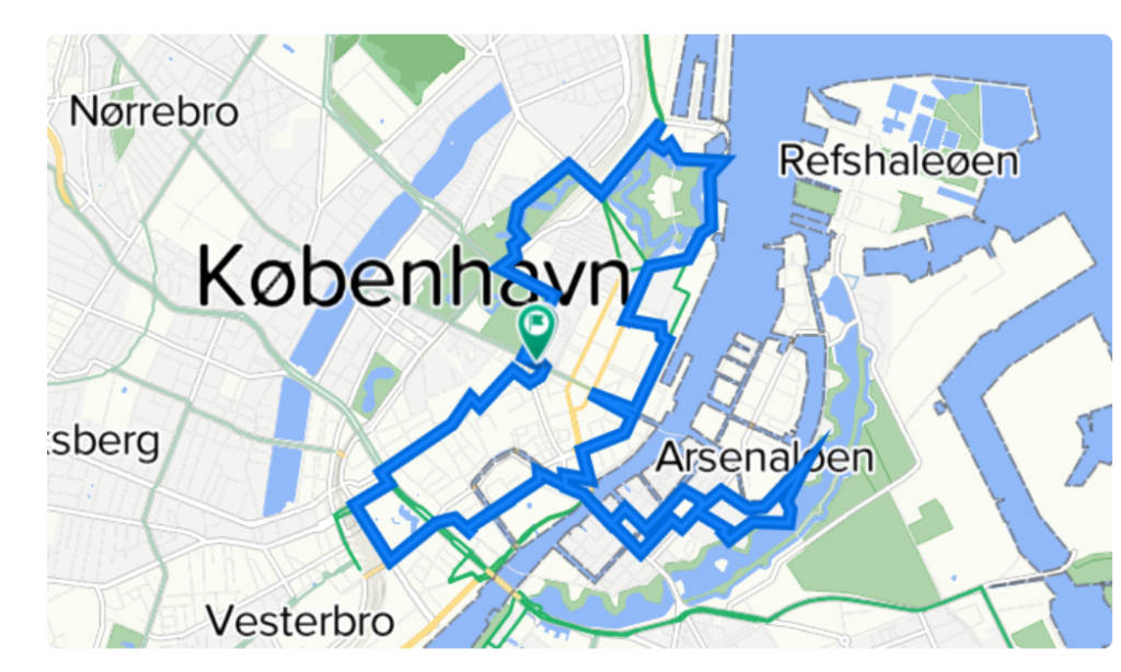 Bike tour copenhagen map and route